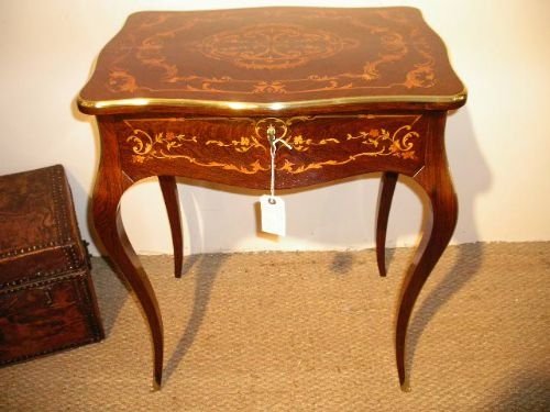 inlaid work table dressing table