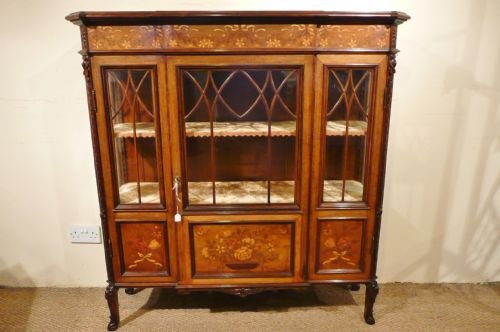rosewood inlaid side cabinet