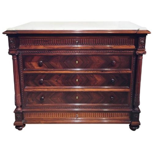 rosewood chest of drawers
