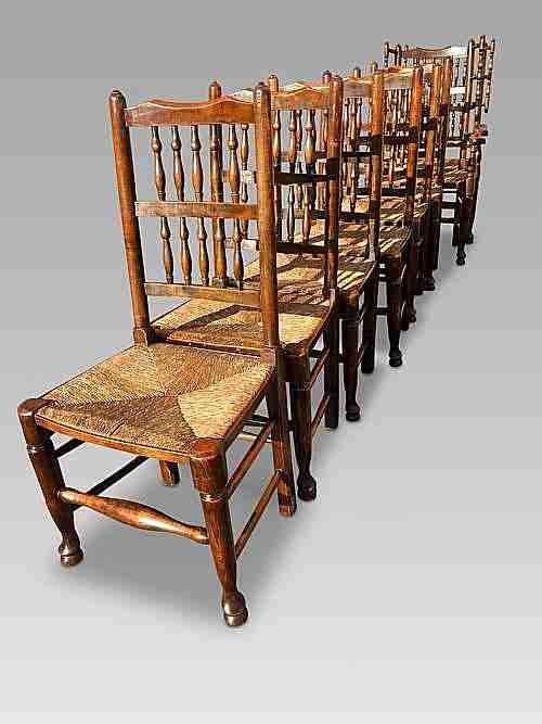 oak dining chairs english c 1920