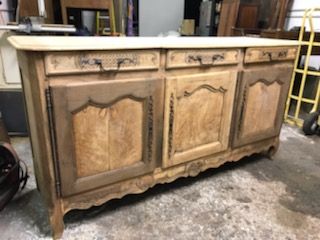 antique scrubbed oak sideboard