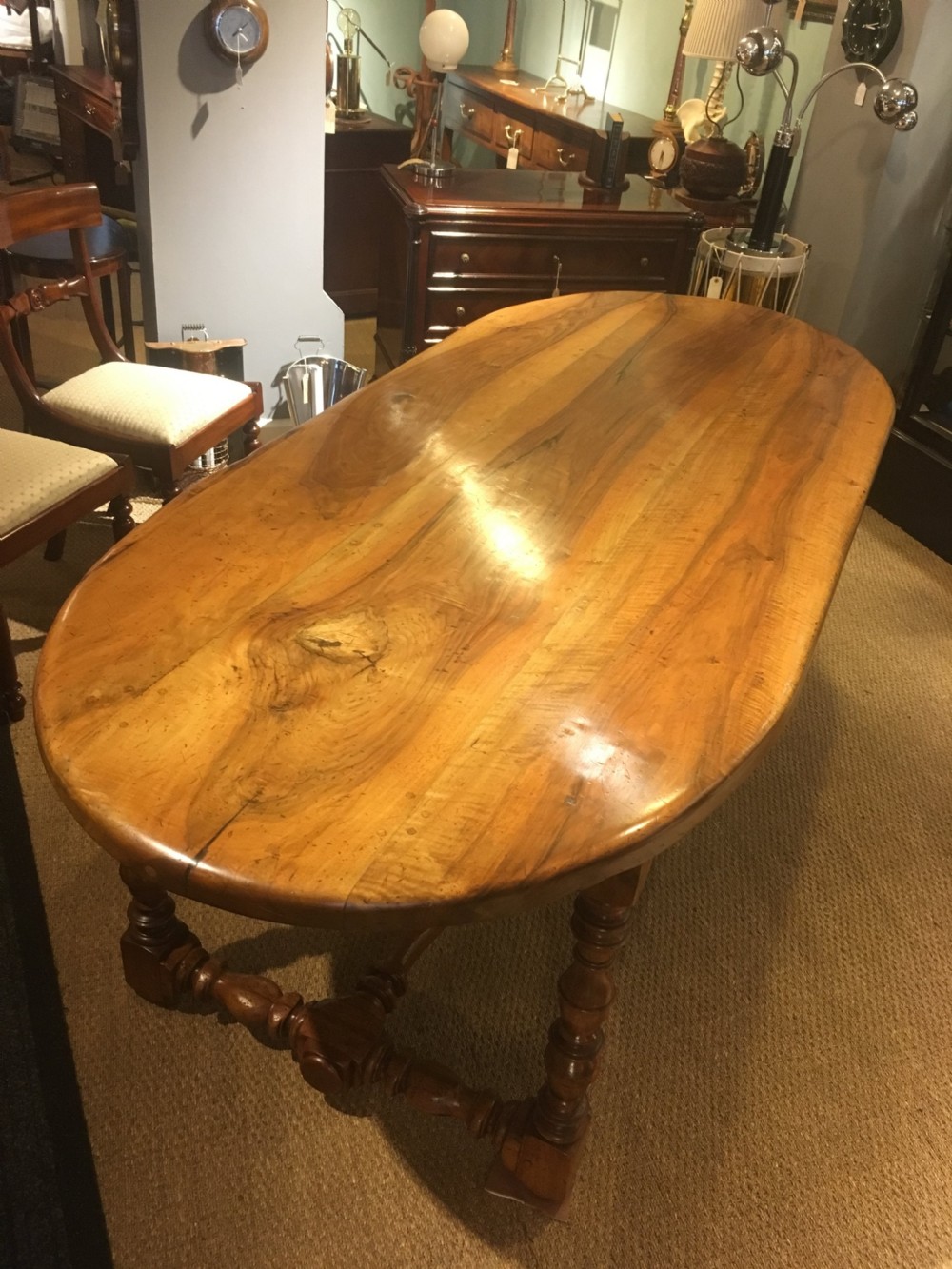 walnut refectory table farmhouse table