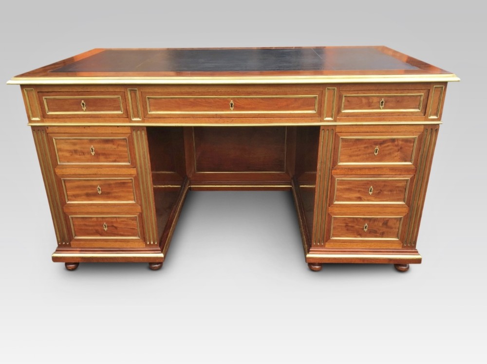 mahogany desk french c 1880