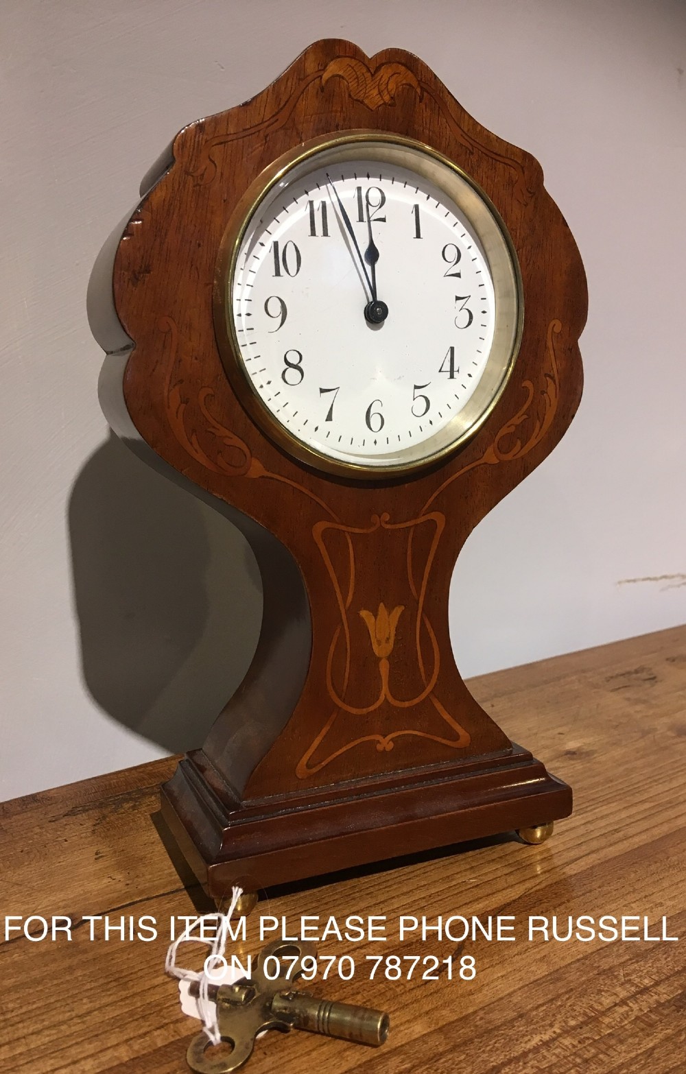 art nouveau mantel clock