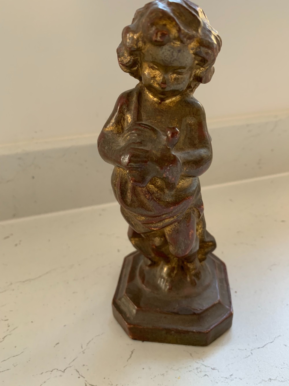 small early 20th century carved wooden figure
