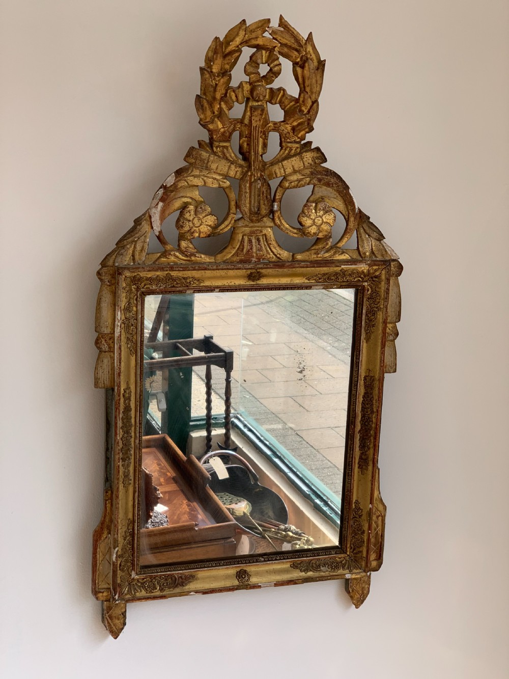 small 19th century gilt mirror