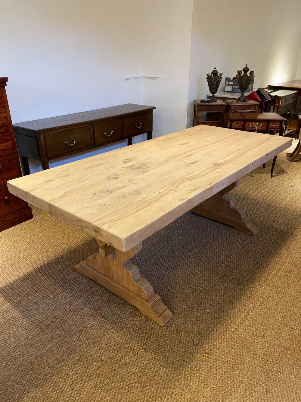 elm refectory table