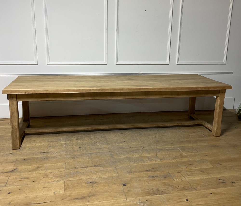 large scrubbed oak farmhouse table